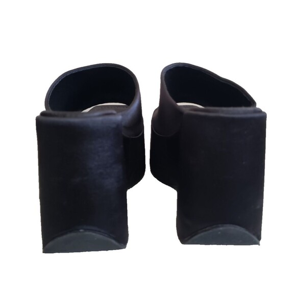 Vintage Y2K Steve Madden Daniella 90s Platform Slides Sandals, Black, Size 8 - Picture 7 of 10